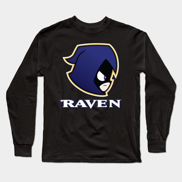 Raven Long Sleeve T-Shirt by Moysche
